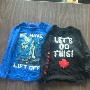 2 long sleeve t shirts